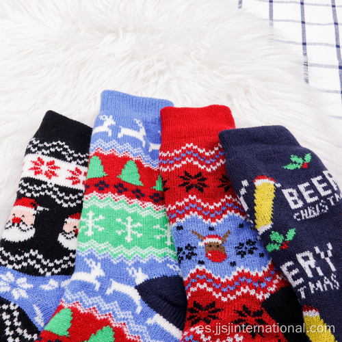 calcetines de Navidad rojos zodiacos